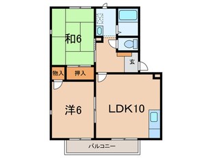 田中ハイツＡ棟の物件間取画像